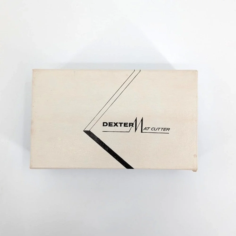 Vintage Dexter Mat Cutter Russell Harrington Chrome Tool‎ with Box and Manual